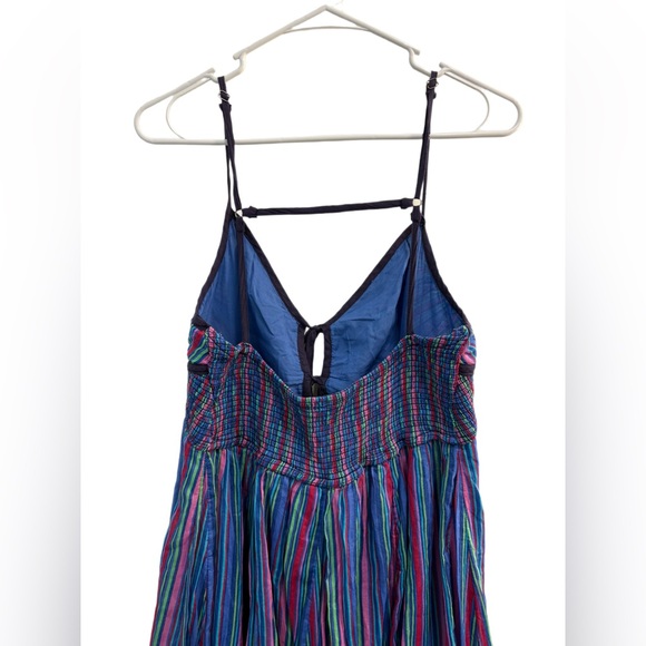 SOLD-on Depop FREE PEOPLE DREAM WEAVER MAXI DRESS Aqua Combo NWT Size Medium - Picture 7 of 12